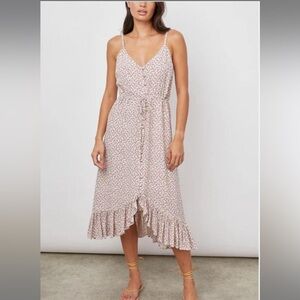 Rails Dusty Rose Floral Trim Spaghetti Strap Top